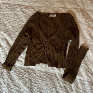 Urban outfitters long sleeve crop top